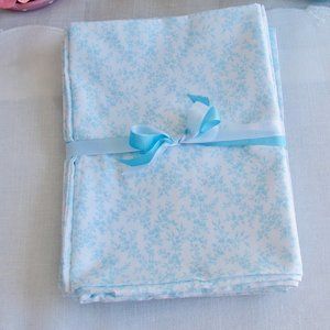 NOS, Retired Design, Pair of Light Blue and White Floral Betsey Johnson Designer